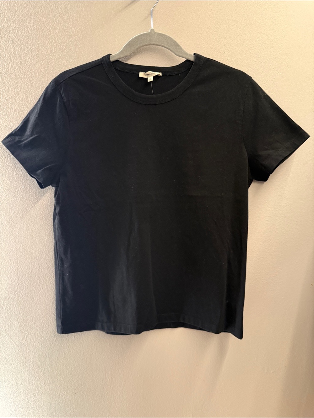 Madewell Black Short Sleeve Crewneck Tee